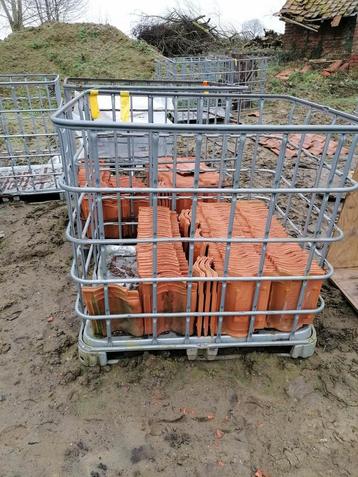 Ibc container - bak - kooi ideaal voor dakpannen/brandhout beschikbaar voor biedingen