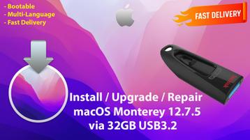 Installez macOS Monterey 12.7.5 via une Clé USB3.2 de 32 Go