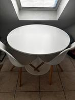 Witte ronde tafel, Huis en Inrichting, Ophalen, Zo goed als nieuw