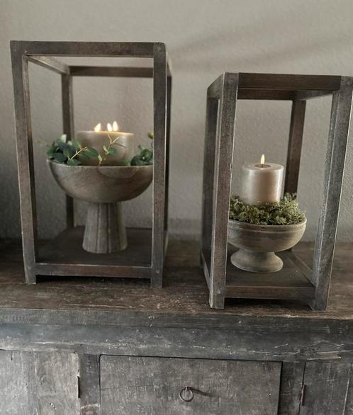 Houten  frame display, Huis en Inrichting, Woonaccessoires | Overige, Nieuw, Ophalen of Verzenden