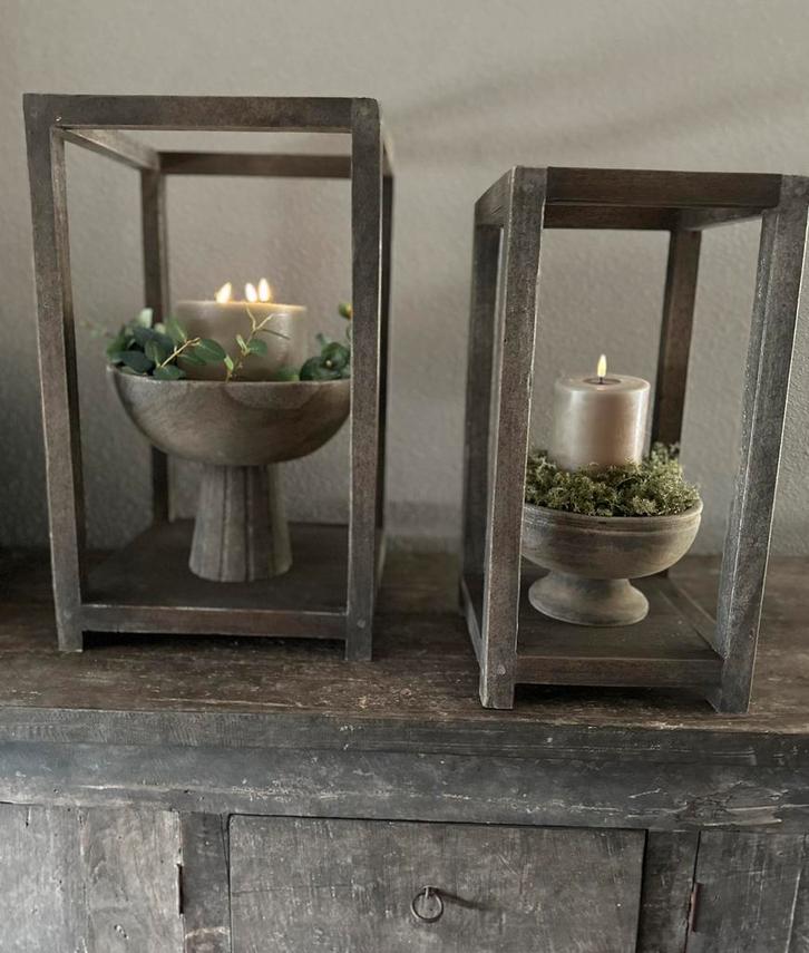 Houten  frame display, Huis en Inrichting, Woonaccessoires | Overige, Nieuw, Ophalen of Verzenden