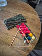 Snooker tafel + HISSEN VijsKeus te koop + keu staander, Sport en Fitness, Biljarten en Poolen, Ophalen, Zo goed als nieuw, Pooltafel