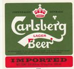 bieretiket #13694 Carlsberg, Autres marques, Autres types, Utilisé, Envoi