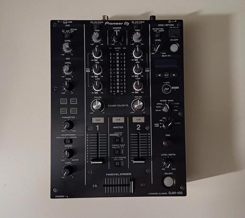 Pioneer DJM 450 + Flightcase + decksaver en dvs code., Muziek en Instrumenten, Dj-sets en Draaitafels, Zo goed als nieuw, Pioneer