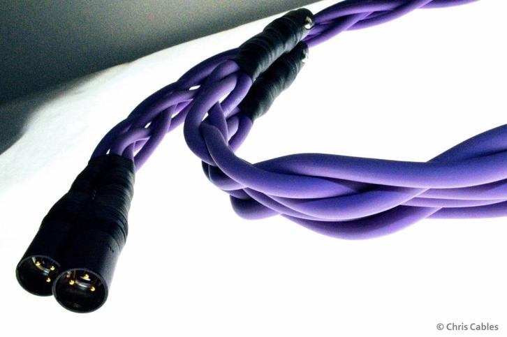 'The Braided One' audiophile XLR kabels van Chris Cables, Audio, Tv en Foto, Audiokabels en Televisiekabels, Nieuw, Interlink-kabel