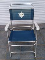 vintage kampeerstoel marine jaren '70, Caravans en Kamperen, Ophalen of Verzenden, Zo goed als nieuw, Campingstoel