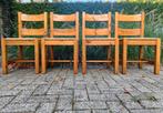 Vintage set van 4 brutalist stoelen, Antiek en Kunst, Ophalen