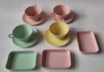Vaisselle vintage plastique Mélamine Elysée, Ophalen of Verzenden, Gebruikt, Overige materialen, Effen