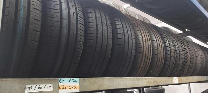 195/60/15 Zomerbanden diverse A-merken 6+mm vanaf €40 p st., Auto-onderdelen, Banden en Velgen, Band(en), Zomerbanden, 15 inch