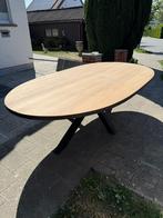Massief eiken tafel 2.5m, Huis en Inrichting, Ophalen, 100 tot 150 cm, Eikenhout, 200 cm of meer