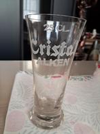 Bierfluitje gezuurde tekst Cristal Alken 25cl, Ophalen of Verzenden, Zo goed als nieuw, Glas of Glazen, Overige merken
