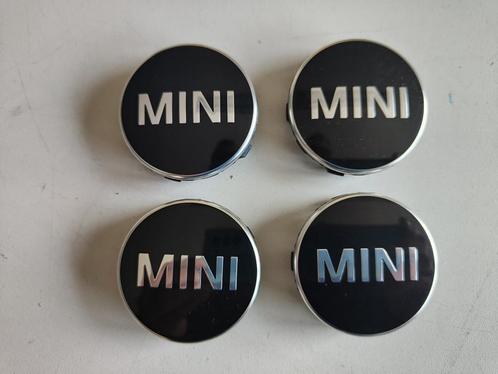 MINI velg embleem logo set 4 st. zwart chrome 53 mm F54 F55, Auto-onderdelen, Carrosserie, Nieuw, Ophalen of Verzenden