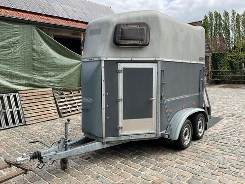 Bockman 2 paardstrailer 2000 kg  in goede staat, Dieren en Toebehoren, Paarden en Pony's | Trailers en Aanhangwagens, Gebruikt