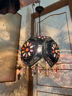 Lustre oriental marocain en fer avec pampilles de couleur, Maison & Meubles, Lampes | Lustres, Comme neuf, Métal