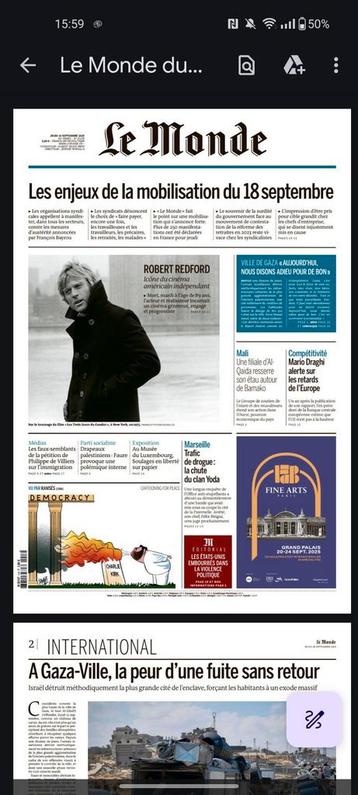 Le Monde 5 € par mois  beschikbaar voor biedingen