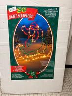 3D light sculptuur van kerstman op slee, Ophalen, Zo goed als nieuw