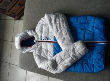 Warme winterjas wit en blauw maat 140 beschikbaar voor biedingen