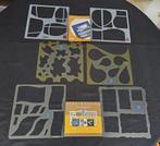 6 sjablonen + 2 voorbeeldenboekjes (serie 3), Hobby en Vrije tijd, Scrapbooking, Ophalen of Verzenden, Zo goed als nieuw, Frame of Mal