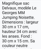 Petit sac DELVAUX Georges MM jumping noisette