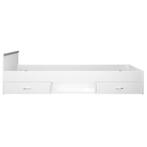 Bed 90x200 met lades (incl lattenbodem en matras), Huis en Inrichting, Slaapkamer | Bedden, Ophalen, 90 cm, Eenpersoons, Wit