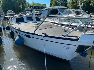 Aluminium vetus Motorboot 9.50 x 3.70 victron stroom, Ophalen, Zo goed als nieuw, Motorboot