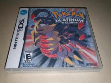 Pokemon Platinum Version DS Game Case