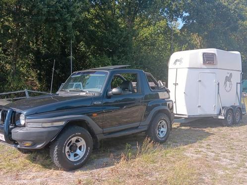 Ssangyong Korando Cabrio + paardentrailer + gratis jeep, Auto's, SsangYong, Particulier, Korando, Ophalen