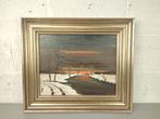 R.Mees - winterlandschap, Antiek en Kunst, Kunst | Schilderijen | Klassiek, Ophalen of Verzenden