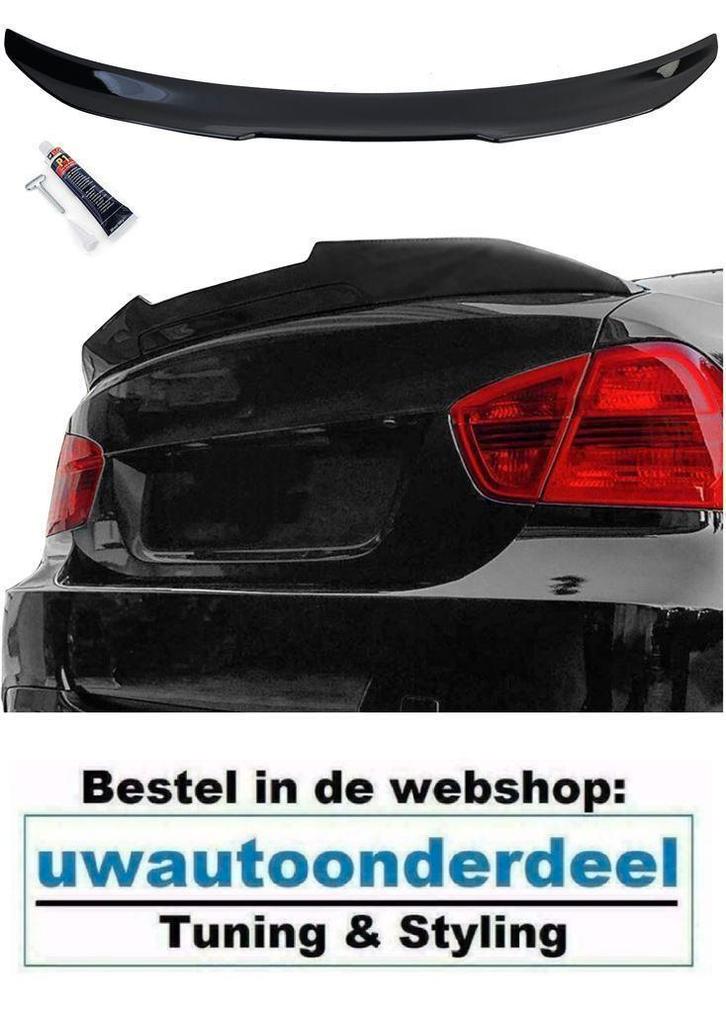 Achterklep Ducktale Spoiler Glans Zwart Voor Bmw 3 Serie E90, Auto diversen, Tuning en Styling, Verzenden