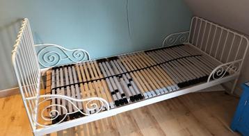 Kinderbed, Kinderen en Baby's, Kinderkamer | Bedden, Ophalen, 85 tot 100 cm, Gebruikt, Lattenbodem