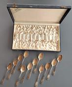 Prachtig Mokka-servies, 12 lepels in sterling zilver, Antiek en Kunst, Ophalen of Verzenden, Zilver