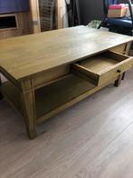 Eiken salontafel met lade, Huis en Inrichting, Tafels | Salontafels, Ophalen, Zo goed als nieuw