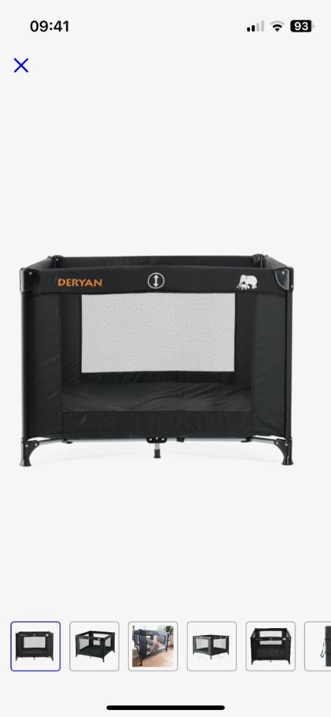 Opklapbare kinderbox, merk Deryan, Kinderen en Baby's, Babyparken, Zo goed als nieuw, Vierkant, Ophalen