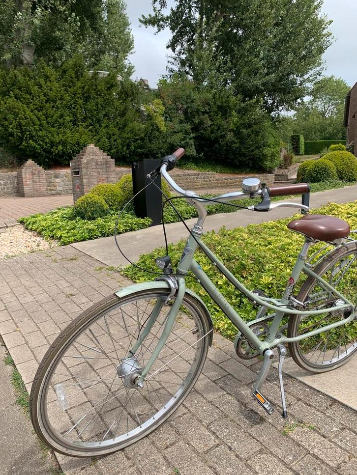 Aperblauwzeegroene meisjes fiets, Fietsen en Brommers, Fietsen | Dames | Sportfietsen en Toerfietsen, Gebruikt, Overige merken