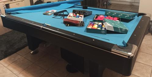 Pool Tafel 7ft, leisteen, Sport en Fitness, Biljarten en Poolen, Zo goed als nieuw, Pooltafel, Ophalen