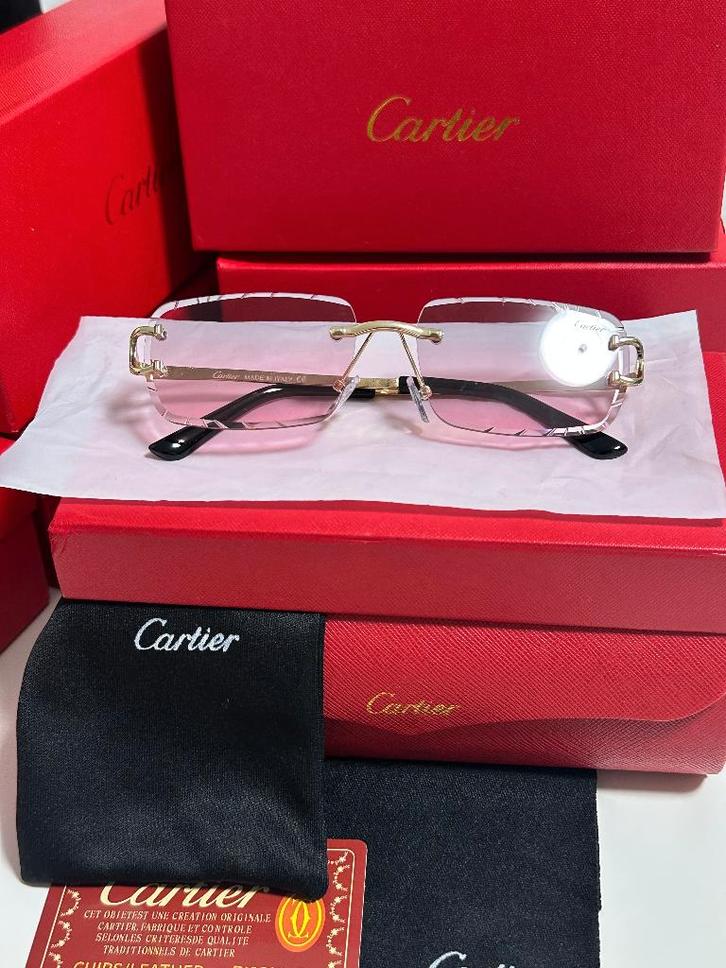 Cartier Bril Roze Nieuw, Handtassen en Accessoires, Zonnebrillen en Brillen | Heren, Nieuw, Bril, Overige merken, Roze, Ophalen