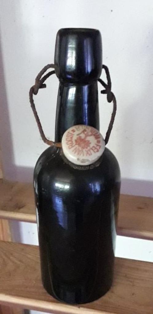 Donkerbruin bierflesje - Felix Van Roost - Werchter, Verzamelen, Biermerken, Gebruikt, Flesje(s), Ophalen of Verzenden