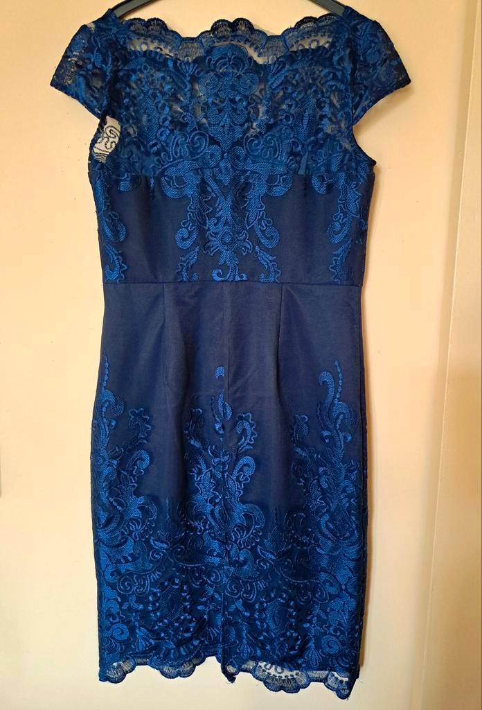 Feest-/cocktailjurk. Maat 42/44, Kleding | Dames, Gelegenheidskleding, Nieuw, Cocktailjurk, Maat 42/44 (L), Blauw, Ophalen of Verzenden