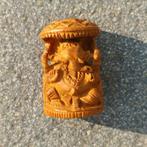 Ganesha houten beeldje uit Radjastan India, Verzenden