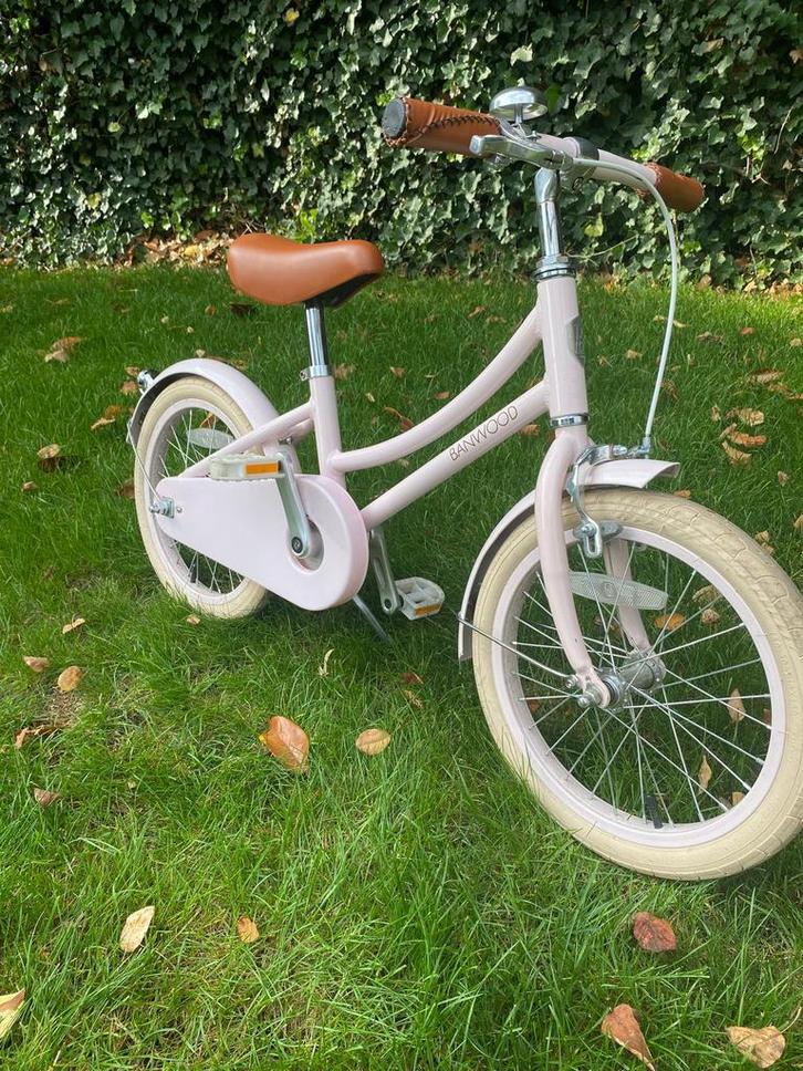 Kinderfiets Banwood, Fietsen en Brommers, Fietsen | Kinderfietsjes, Gebruikt, 16 tot 20 inch, Zijwieltjes, Ophalen