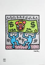 Prachtige Lithografie + certificaat • Keith Haring # /150, Ophalen of Verzenden