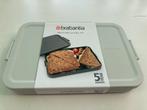 Boîte à lunch plate grise Brabantia. Neuve !, Zo goed als nieuw, Bus of Trommel