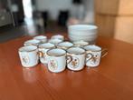 Mokkatasjes 12 delig, Verzamelen, Ophalen, Gebruikt, Porselein, Kop en/of schotel