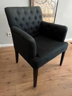 Ruime en stevige eetkamerstoelen, Huis en Inrichting, Stoelen, Ophalen, Gebruikt, Zwart, Stof