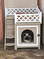 Kattenhuis, katten paleis voor buiten en binnen, Ophalen of Verzenden, Zo goed als nieuw