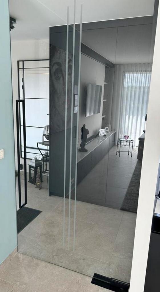 NIEUWE glazen deur, Doe-het-zelf en Bouw, Deuren en Vliegenramen, Nieuw, Binnendeur, 215 cm of meer, 100 tot 120 cm, Glas, Vouwdeur