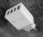 USB Oplader 30W Quick Charge 3.0 USB Charging Adapter 4 Port, Comme neuf, Autres marques, Enlèvement ou Envoi