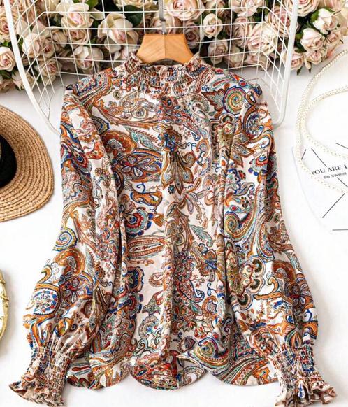 Blouse maat XL, Kleding | Dames, Blouses en Tunieken, Maat 46/48 (XL) of groter, Beige, Ophalen of Verzenden