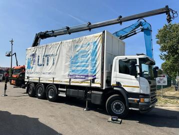 Scania P410 8x4 TRIDEM + CRANE HIAB 244 EP-4 HIDUO - RETARDE beschikbaar voor biedingen