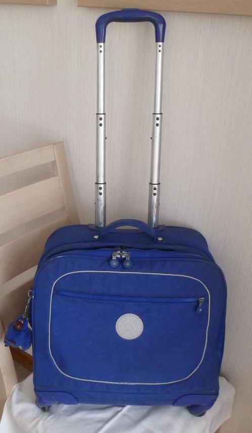 Kipling Trolley 4 wielen „Manary” inktblauw + aap, Handtassen en Accessoires, Tassen | Schooltassen, Aktetas of Boekentas, 40 tot 50 cm